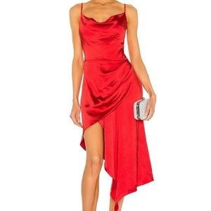 ❤️ ELLIATT x REVOLVE Jacinda Red Satin Dress Size Small
